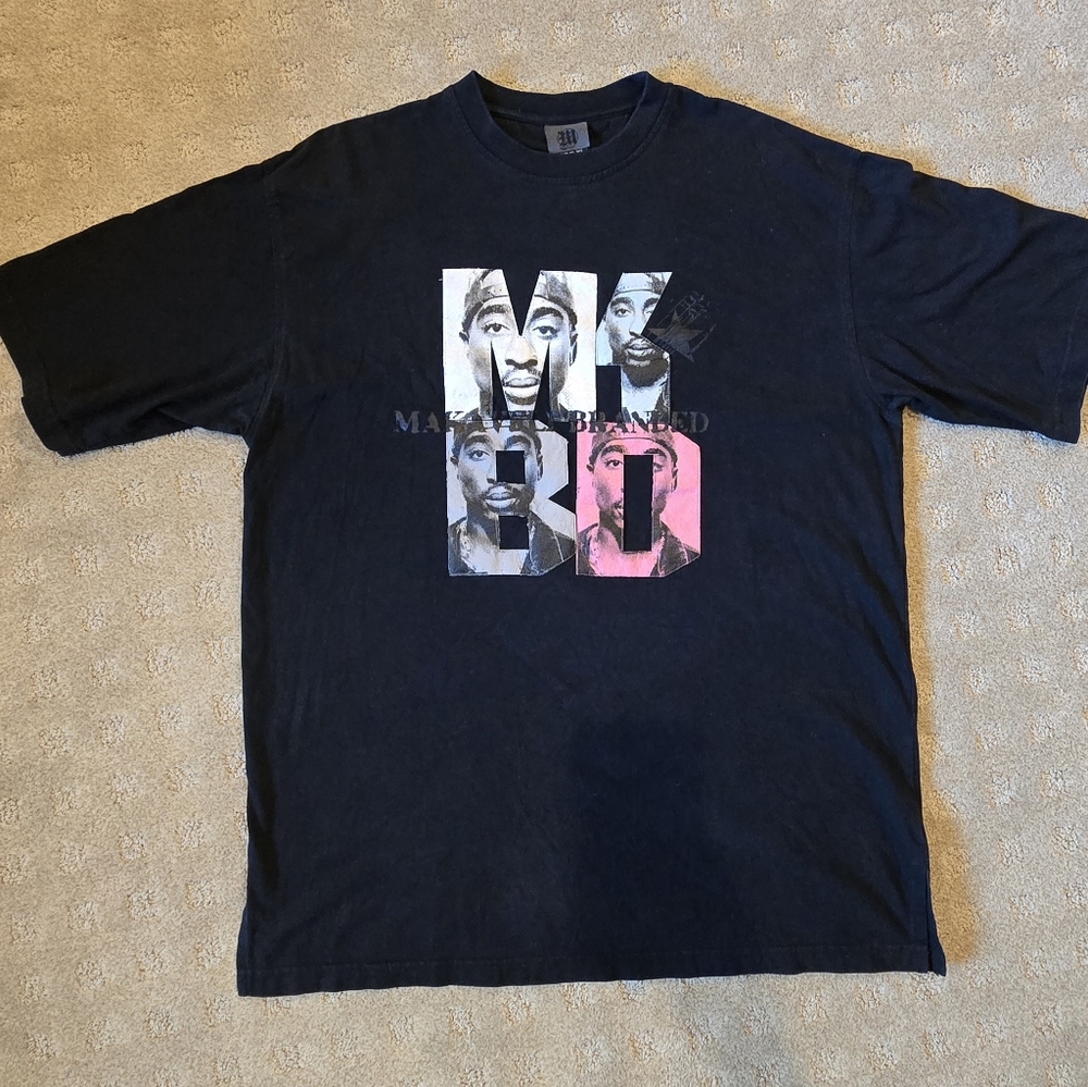 Makaveli Tupac Black Graphic T-Shirt